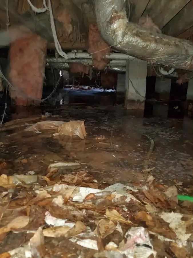 Crawl space flood assessment for Commercial Water Damage Restoration in Greeley
